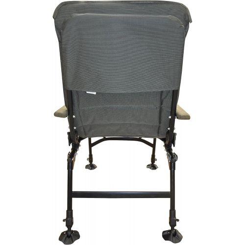  [아마존베스트]MK-Angelsport MK Kingsize Recliner, Carp Chair, Maximum Load 150 kg, Comfortable and Lightweight Camping Chair, with Armrest and Adjustable Seat Height (42 cm to 55 cm), Includes Wide Seat