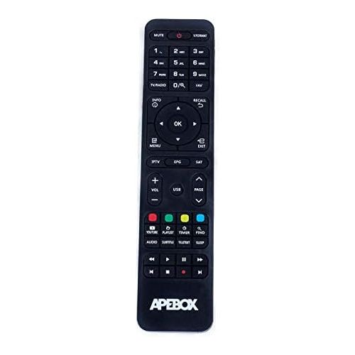  MK-Apebox Apebox C2 4K UHD 2160p Combo Satelliten Kabel DVB S2X & DVB T2/C Multistream Receiver geeignet fuer Tivusat Mediaset IPTV Mediplayer Receiver mit AKTIVIERTE Tivusat Karte