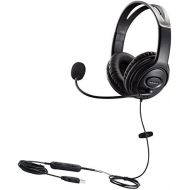 [아마존베스트]MKJ USB Headset with Microphone Dual Ear Computer Headphone with Speech Recognition Volume Control for Skype Chat Call Center Softphones Online Courses Gaming