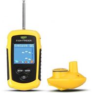 [아마존베스트]Mknzone 1PC FFW1108Practical Fishing Tackle Accessory Fishfinder Portable Wireless Fishfinder Sonar Sensor Depth Gauge