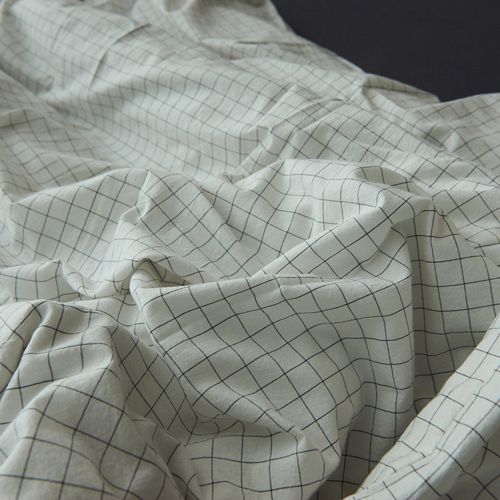  MKXI CLOTHKNOW Blue Checkered Duvet Cover Sets King Geometric Pattern 100% Cotton Grid Bedding Cover Sets for Boys Men Durable 1 Duvet Cover 2 Pillowcases no Comforter