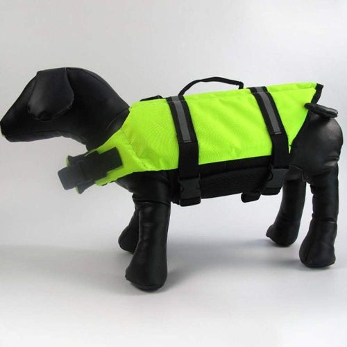  MLADEN Dog Life Jacket Pet Swimming Vest,Dog Float Coat with Reflective Strips Pet Preserver Suitable for Swimming,Hunting,Boating