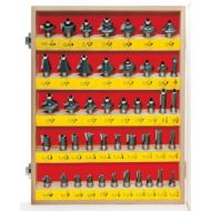 MLCS 8379 Shopmaker Boxed Router Bit Set, 12-Inch Shank, 45-Piece