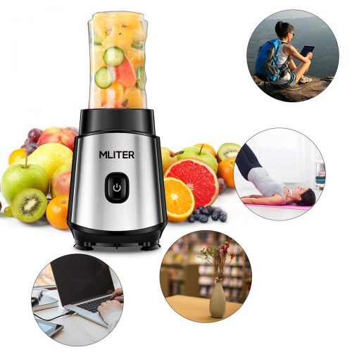  MLITER Smoothie Maker with 2 Bottles, BPA-free, Stainless Steel