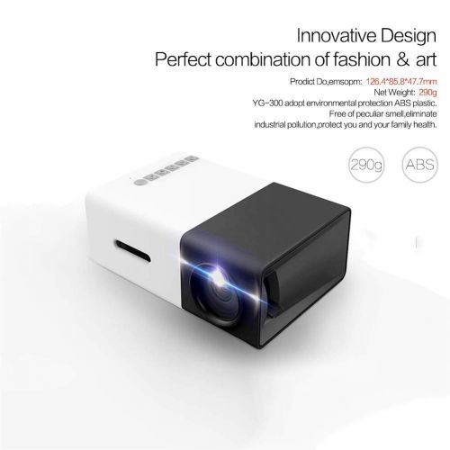  MLL Mini Projector LED HD Video Portable Projector Smartphone Projector with HDMI USB AV Interfaces and Remote Control for VideoMovieGameHome Theater Black