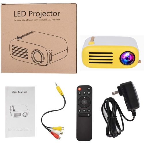  MLL Mini Projector Pocket Video Projecto for Home Theater Support HDMI Smartphone PC Laptop USB for Movie Games,Black