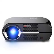 MLL Mini Projector Smart Home Video Projector LCD 1080P Full-HD Level Image Quality in Your Living Room Bedroom All Entertainment Games Video Viewing