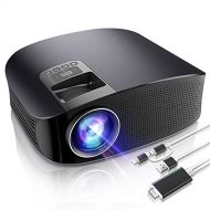 MLL Mini Projector Portable Movie Projector HD LED LCD Video Projector Support HDMI/USB/SD Card/VGA/AV/Smartphone for Home Theater/Outdoor