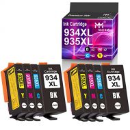 MM MUCH & MORE Compatible Ink Cartridge Replacement for HP 934 XL 935 XL 934XL 935XL Used for OfficeJet 6220 6800 6812 6815 6820 6822 6825 Printer (2 Black, 2 Cyan, 2 Magenta, 2 Ye