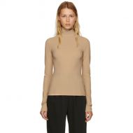 MM6 Maison Margiela Beige Underneath Lycra Jersey Turtleneck