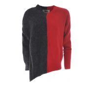 MM6 Maison Margiela Bicolour asymmetric sweater