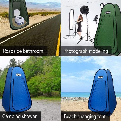  MMG Portable Lightweight Pop-Up Tent, Dressing Room, Mobile Toilet, Fishing Shade, Private Shower. Indoor/Outdoor. 7 Ft Height. Foldable, Bag Included