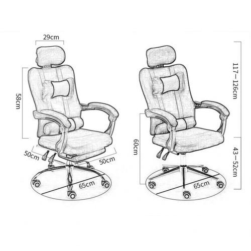  MMLI-Chairs Ergonomic Office Chair High Back Mesh Desk Chair, Adjustable Headrest and Lumbar Support, Computer Desk Task Chairs