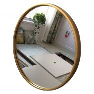 MMLI-Mirrors Round Bathroom Wall Mirror Circle Gold Metal Frame Vanity Makeup Decorative Shaving Large Dressing Modern Living Room Entryways Bedroom (11.8 inch -31.5 inch)