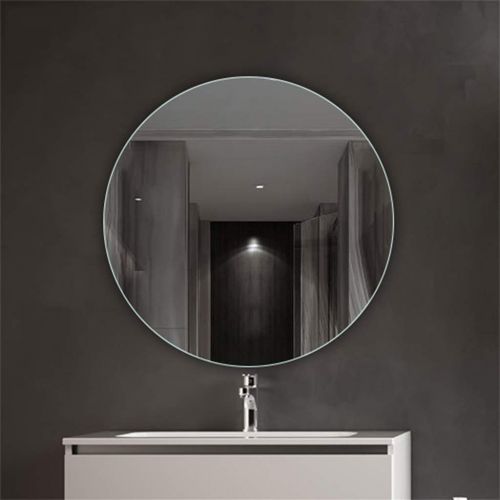  MMLI-Mirrors Round Wall Mirror Bathroom Frameless Vanity Makeup Dressing Living Room Bedroom Hallway Shaving Modern Decorative (19.7-inch-31.5 inch)