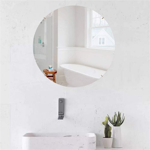  MMLI-Mirrors Round Vanity Wall Mirror Shaving Mirrors Large Bathroom Dressing Makeup Concise Living Room Bedroom Hallway Entryways Creative (15.7 inch - 27.5 inch)