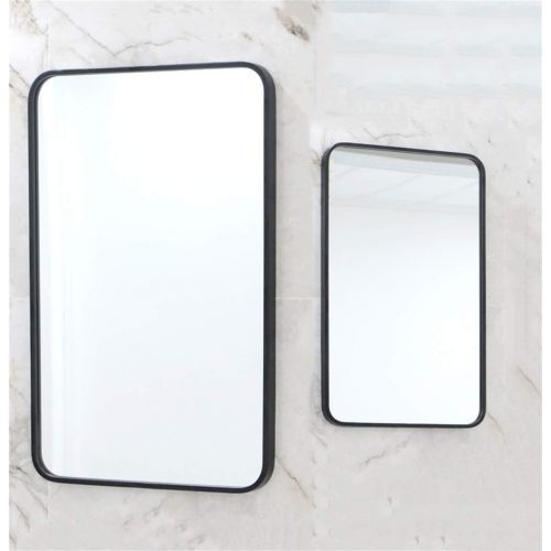  MMLI-Mirrors 20 inch x 31inch Rectangle Mirror Large Black Wall Mirror Handcrafted Metal Framed Decorative Vanity Makeup Hanging for Bathroom & Entryway