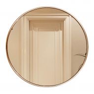 MMLI-Mirrors Round Wall Mirror Bathroom Living Room Bedroom Wall-Mounted Makeup Large Vanity Shaving Hallway Decoration Washrooms Hallway Titanium Gold (15.7 inch - 31.5 inch)