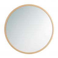 MMLI-Mirrors Round Bathroom Wall Mirror Circle Wood Frame Makeup Large Vanity Shaving Home Living Room Concise Bedroom Contemporary (11.8 inch - 31.5 inch)