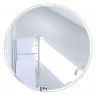 MMLI-Mirrors Makeup Mirror - Round Frameless Beveled Wall-Mounted Bathroom Large Mirror Shaving Vanity Shaving Living Room Bedroom Hallway (19.7 inch-31.5 inch)