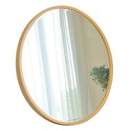 MMLI-Mirrors Wall-Mounted Mirror Round Vanity Mirror Black Wood Frame Makeup Shaving Large Bathroom Hallway Bedroom Decorative Entry Mount Decor Mirror (19.7 inch - 31.5 inch)