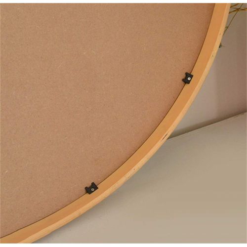  MMLI-Mirrors Wall-Mounted Mirror Round Vanity Mirror Black Wood Frame Makeup Shaving Large Bathroom Hallway Bedroom Decorative Entry Mount Decor Mirror (19.7 inch - 31.5 inch)