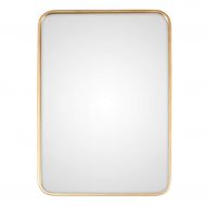 MMLI-Mirrors Large Rectangle Mirror Gold Metal Framed Wall Mirror Large Dressing Decorative Modern Makeup for Bathroom & Entryway Bedroom Shaving(40cmx70cm,50cmx80cm)