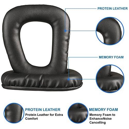  [아마존베스트]MMOBIEL Ear Pads Replacement Compatible with Logitech G35 G930 G430 F430 F450 Headphones (), Black