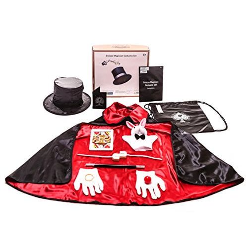  MMP Living Kids Deluxe Magician Costume Set - 12 Pcs + Storage Bag