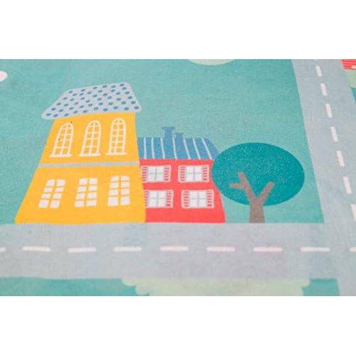  [아마존베스트]MMP Living Kids Double Sided Felt Play Mat - 2 in 1 Indoor/Outdoor, Machine Washable 59 L x 39 W… Save to Droplist Roll Over Image to Zoom in Kids Double Sided Felt Play Mat - (Princess/Town)