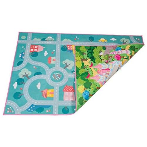  [아마존베스트]MMP Living Kids Double Sided Felt Play Mat - 2 in 1 Indoor/Outdoor, Machine Washable 59 L x 39 W… Save to Droplist Roll Over Image to Zoom in Kids Double Sided Felt Play Mat - (Princess/Town)