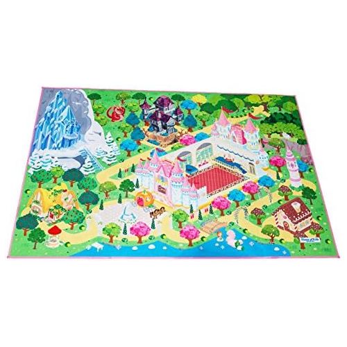  [아마존베스트]MMP Living Kids Double Sided Felt Play Mat - 2 in 1 Indoor/Outdoor, Machine Washable 59 L x 39 W… Save to Droplist Roll Over Image to Zoom in Kids Double Sided Felt Play Mat - (Princess/Town)