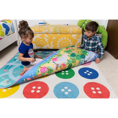  [아마존베스트]MMP Living Kids Double Sided Felt Play Mat - 2 in 1 Indoor/Outdoor, Machine Washable 59 L x 39 W… Save to Droplist Roll Over Image to Zoom in Kids Double Sided Felt Play Mat - (Princess/Town)