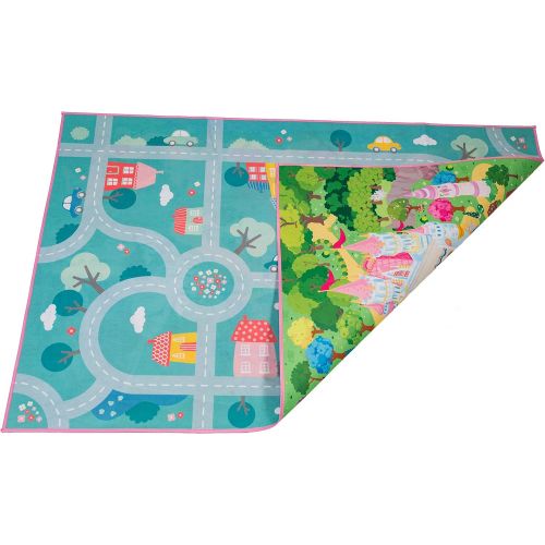  [아마존베스트]MMP Living Kids Double Sided Felt Play Mat - 2 in 1 Indoor/Outdoor, Machine Washable 59 L x 39 W… Save to Droplist Roll Over Image to Zoom in Kids Double Sided Felt Play Mat - (Princess/Town)