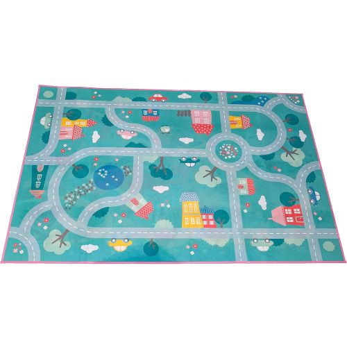  [아마존베스트]MMP Living Kids Double Sided Felt Play Mat - 2 in 1 Indoor/Outdoor, Machine Washable 59 L x 39 W… Save to Droplist Roll Over Image to Zoom in Kids Double Sided Felt Play Mat - (Princess/Town)