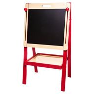 MMP Living 3 in 1 Art Easel - Blackboard & Magnetic White Board, with 2 Storage Bins, Adjustable