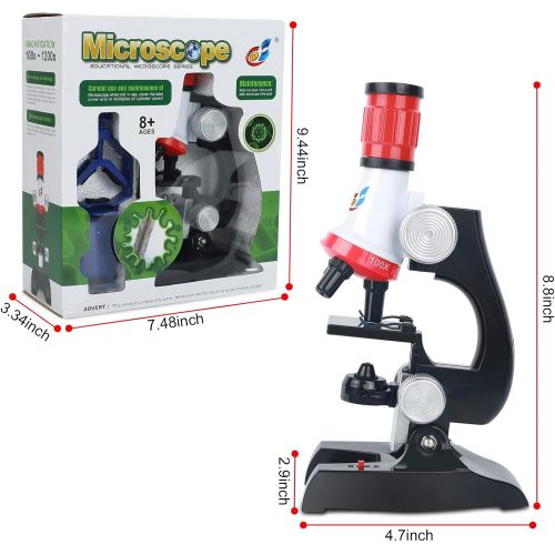  [아마존베스트]MMUSC Best Microscope for Kids Beginner with LED