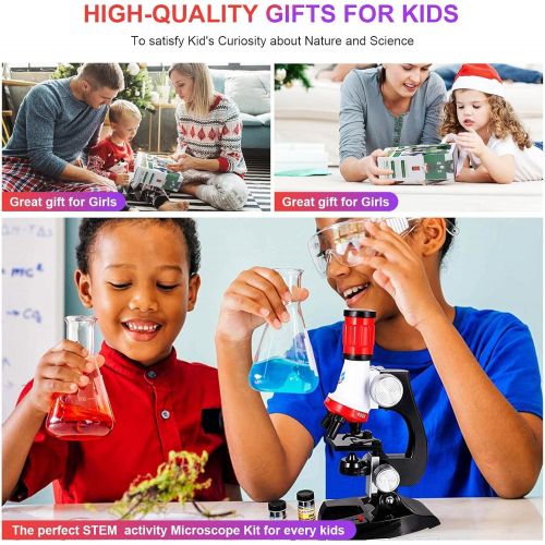  [아마존베스트]MMUSC Best Microscope for Kids Beginner with LED