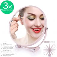 MMtong Double-Sided Magnifying Makeup Mirror, 6.7-Inch Vanity Makeup Mirror,1X and 3X Magnifying Mirrors ~...