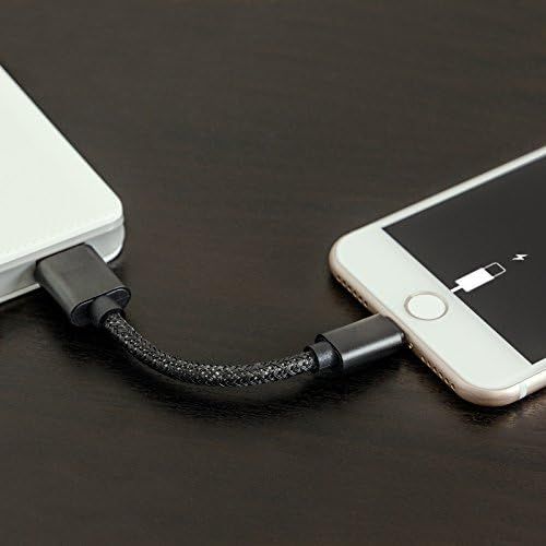  [아마존베스트]Mobilefox USB 3.1 Type C to 2.0 USB 12 cm Charging Cable Short Cable Connector Charging & Sync for Samsung Galaxy S20 S20+ Ultra S10 S10+ S10e S9 S8 Plus Black