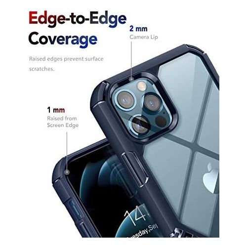  [아마존베스트]MOBOSI Vanguard Armor Compatible with iPhone 12 Pro Max Case,Rugged Cell Phone Cases,Heavy Duty Military Grade Shockproof Drop Protection Cover 6.7 inch 2020 (Matte Black)