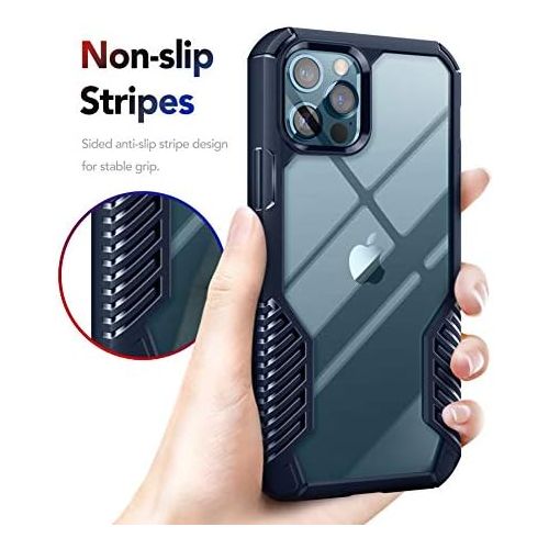  [아마존베스트]MOBOSI Vanguard Armor Compatible with iPhone 12 Pro Max Case,Rugged Cell Phone Cases,Heavy Duty Military Grade Shockproof Drop Protection Cover 6.7 inch 2020 (Matte Black)