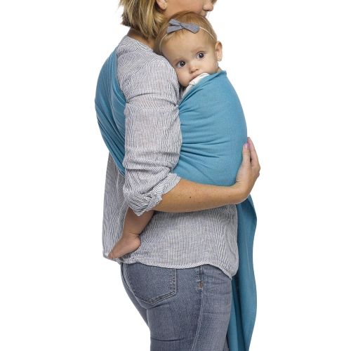  MOBY Moby Ring Sling Baby Carrier (Ocean Twist) - Ring Sling Carrier for Babywearing -Baby Sling for Baby Wearing, Breastfeeding, and Keeping Baby Close - Baby Carrier for Newborns, Inf