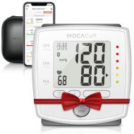 MOCACARE MOCACuff Bluetooth Wireless Automatic Blood Pressure Monitor Wrist Cuff w/Bluetooth App (White)
