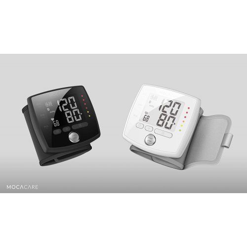  MOCACARE MOCACuff Bluetooth Wireless Automatic Blood Pressure Monitor Wrist Cuff w/Bluetooth App (White)