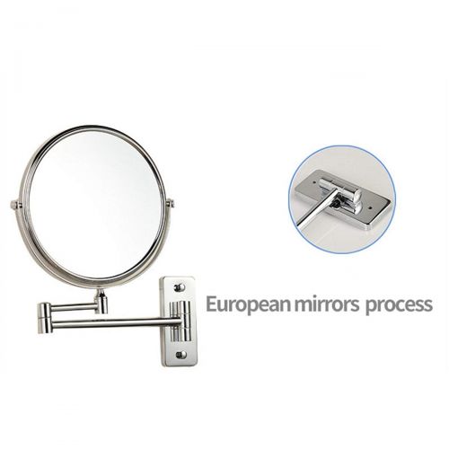  MOCOFO 8 10 Wall Mount Makeup Mirror 3x Magnifying Two-Sided 360°Swivel Extendable Bathroom...