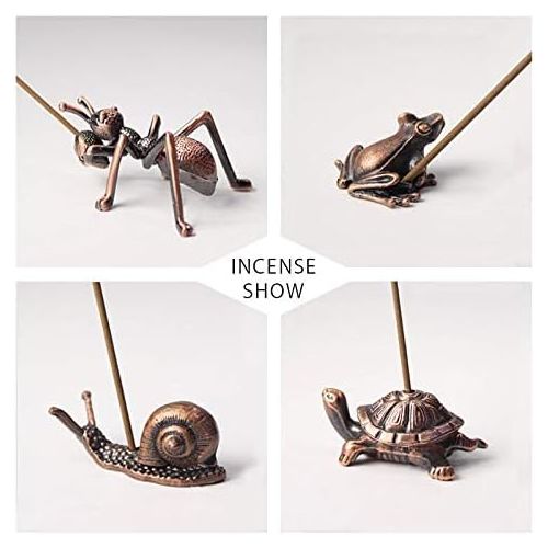  인센스스틱 MOCOHANA 4 Pack Animal Incense Holder Incense Holders for Sticks Incense Burner Incense Coil Clip