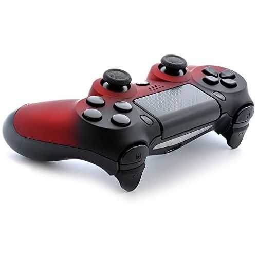  ModdedZone Soft Touch Shadow Red Ps4 Rapid Fire Custom Modded Controller 40 Mods for All Major Shooter Games Auto Aim, Quick Scope, Sniper Breath, Burst Fire & More