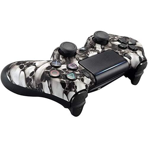  ModdedZone Soft Touch Shadow Red Ps4 Rapid Fire Custom Modded Controller 40 Mods for All Major Shooter Games Auto Aim, Quick Scope, Sniper Breath, Burst Fire & More