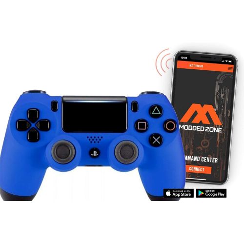  ModdedZone Soft Touch Shadow Red Ps4 Rapid Fire Custom Modded Controller 40 Mods for All Major Shooter Games Auto Aim, Quick Scope, Sniper Breath, Burst Fire & More